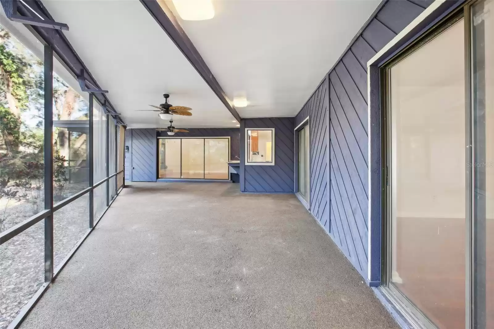 Large rear porch