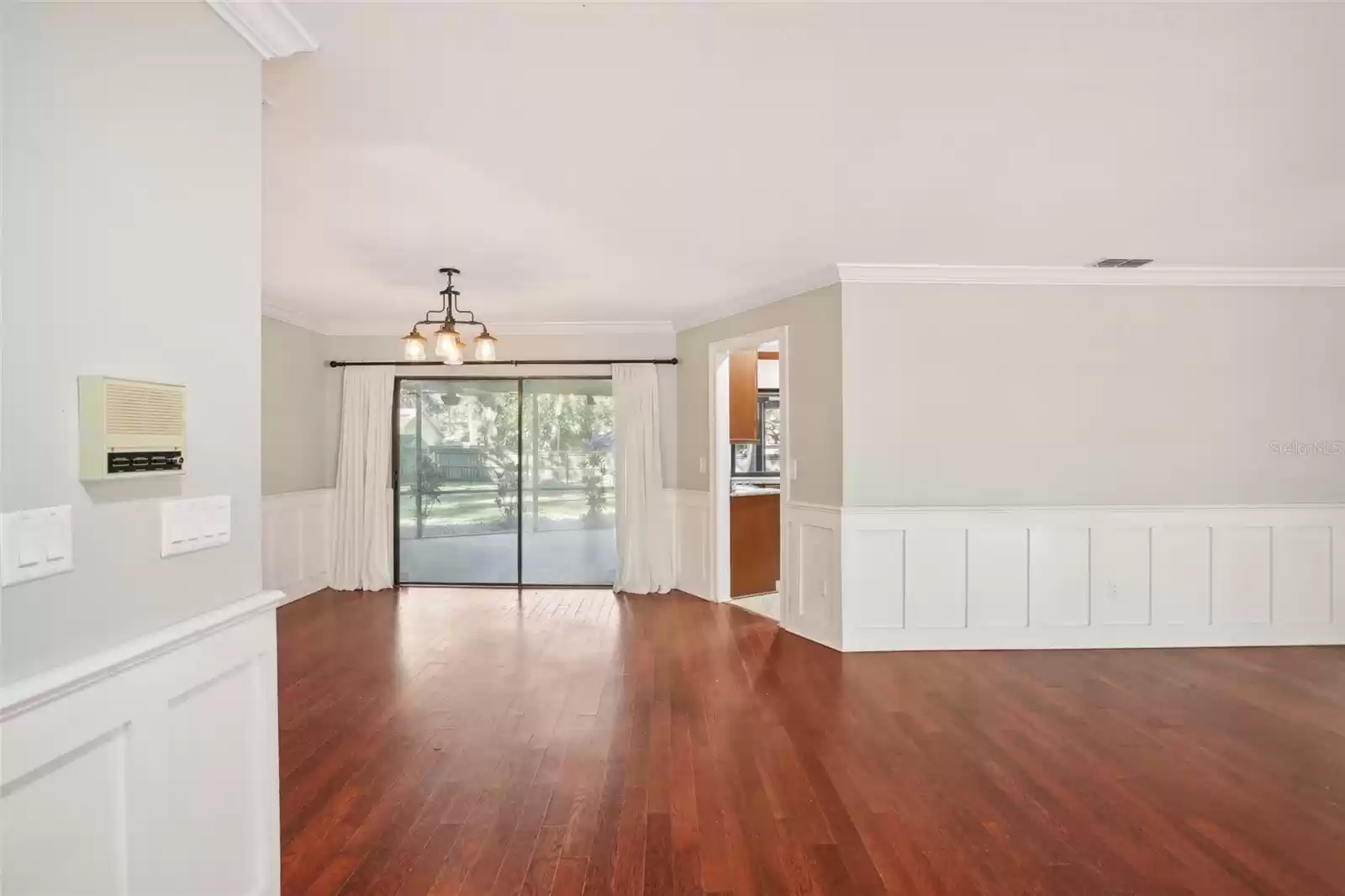Entrance view with kitchen to the right