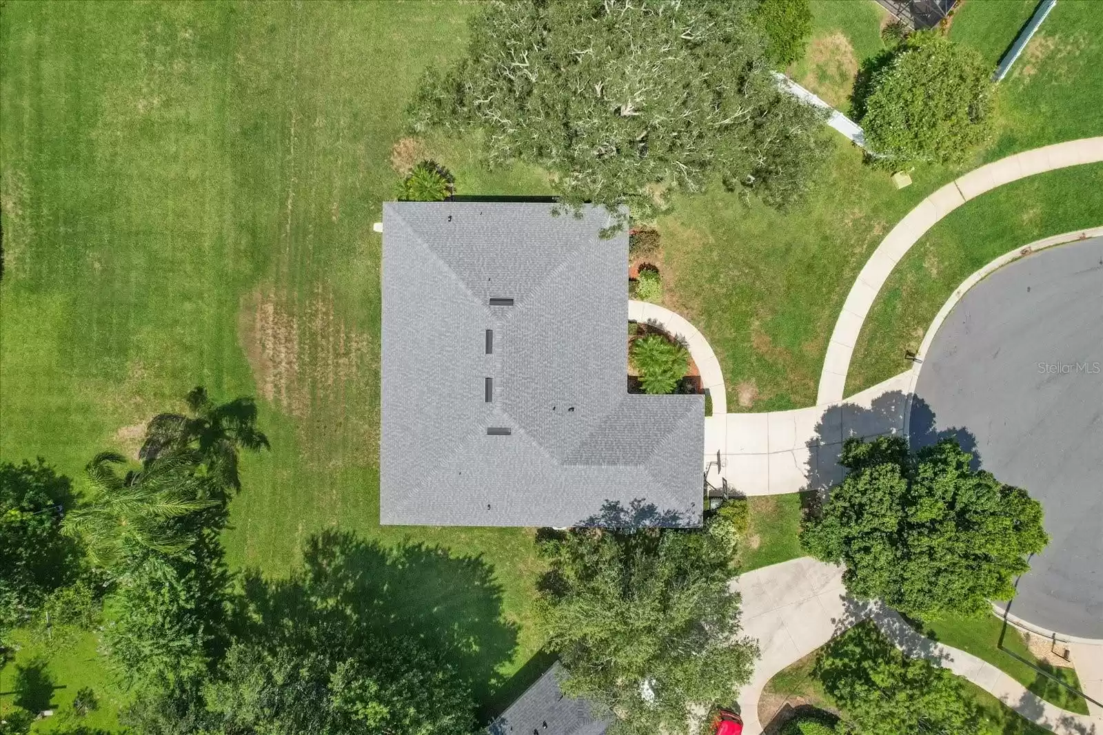 Aerial view of the property