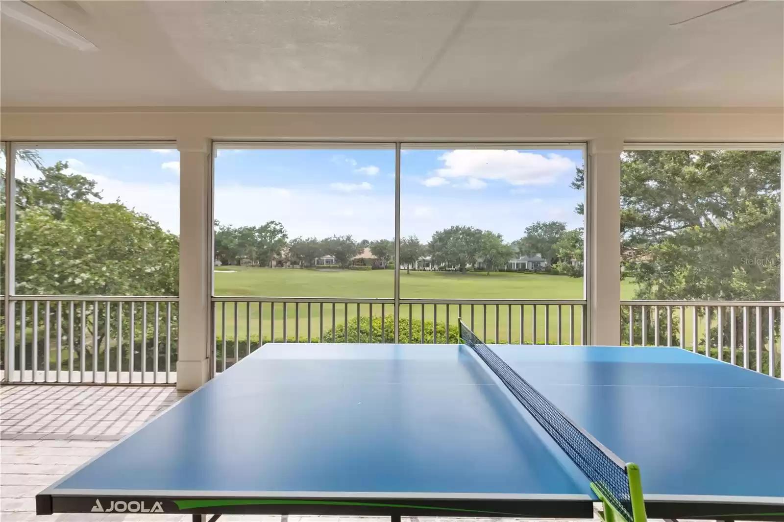 Enjoy a game of ping- pong and the views!