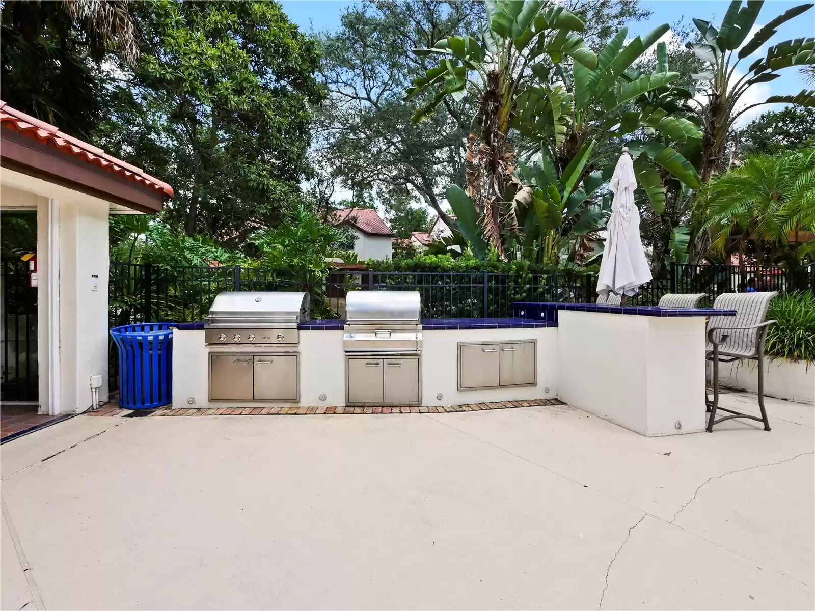 Community Pool area with summer Kitchen with grills, and smokers.