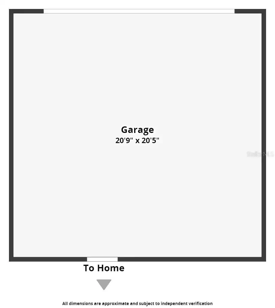 Floorplan of Garage