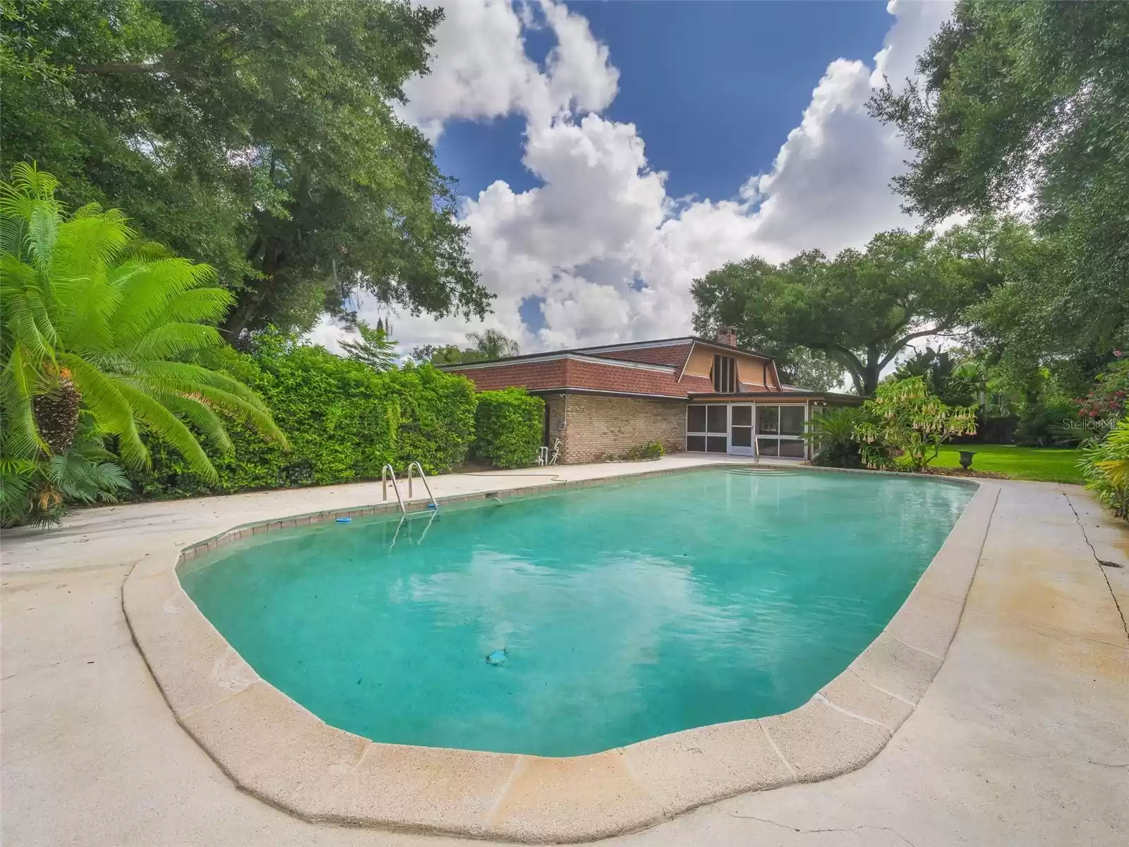 Open air pool.