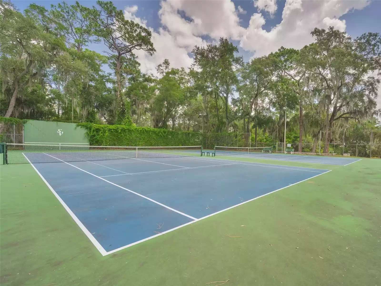 Community tennis courts.