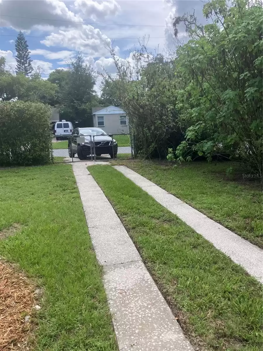 Backyard Driveway