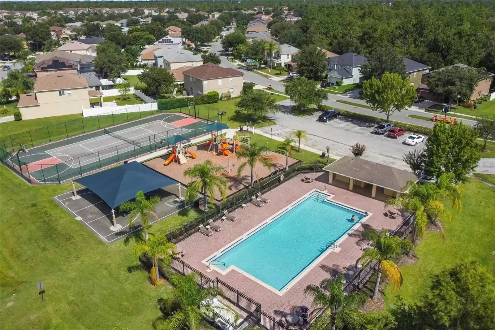 Community pool and amenity area