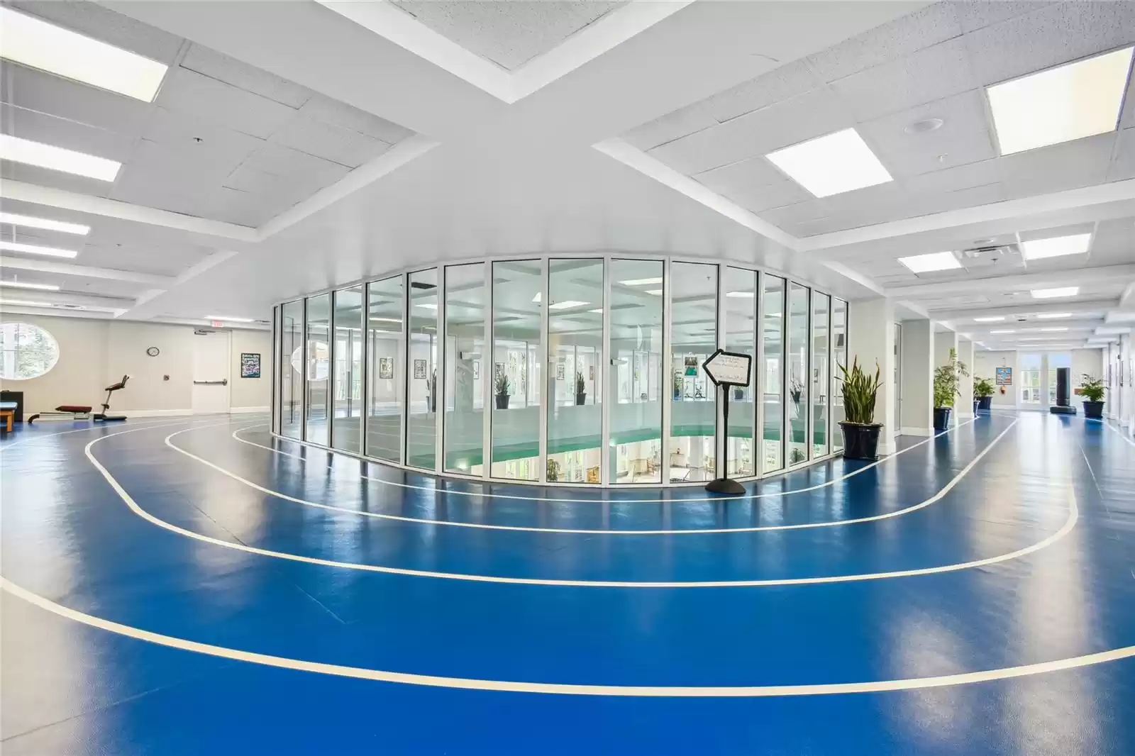 Indoor track at Riviera