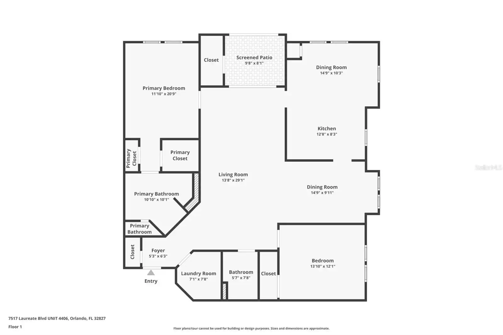 7517 LAUREATE BOULEVARD, ORLANDO, Florida 32827, 2 Bedrooms Bedrooms, ,2 BathroomsBathrooms,Residential,For Sale,LAUREATE,MFRO6228259