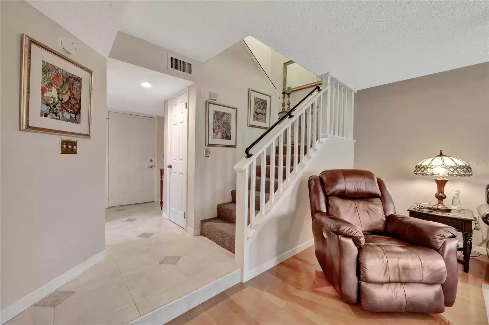 View from living room/ open staircase