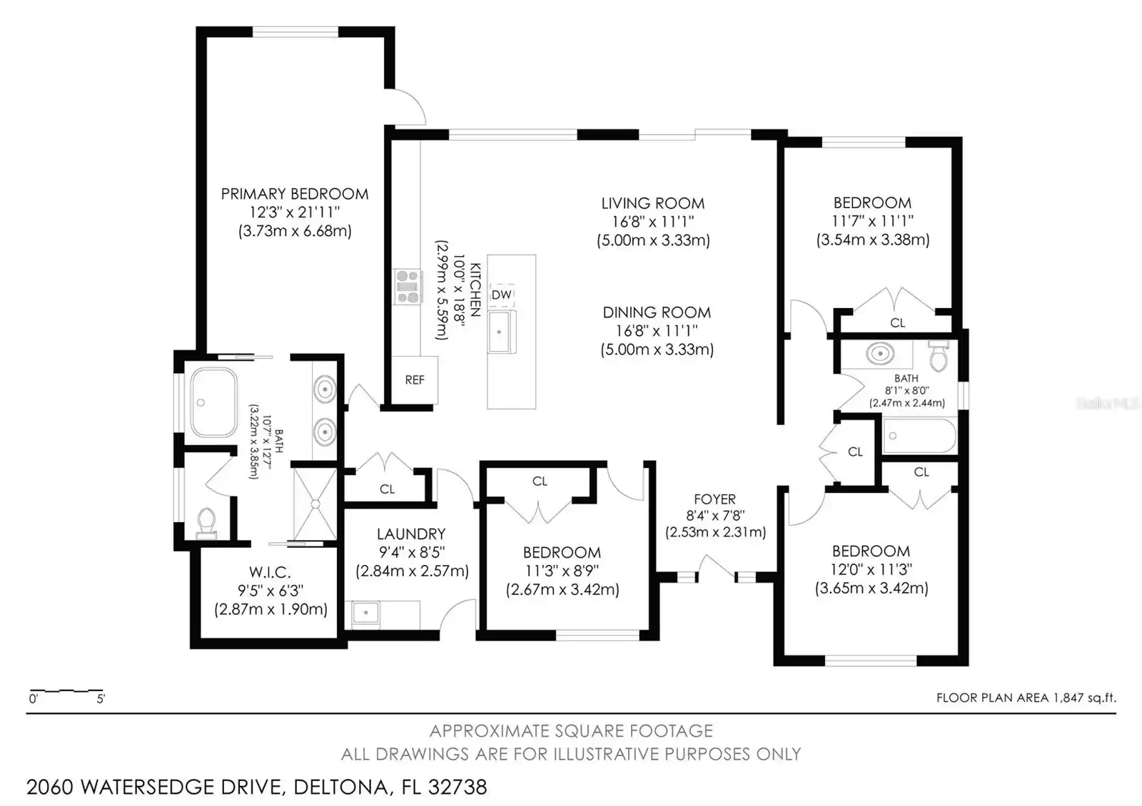 2060 WATERSEDGE DRIVE, DELTONA, Florida 32738, 4 Bedrooms Bedrooms, ,2 BathroomsBathrooms,Residential,For Sale,WATERSEDGE,0,MFRO6220204