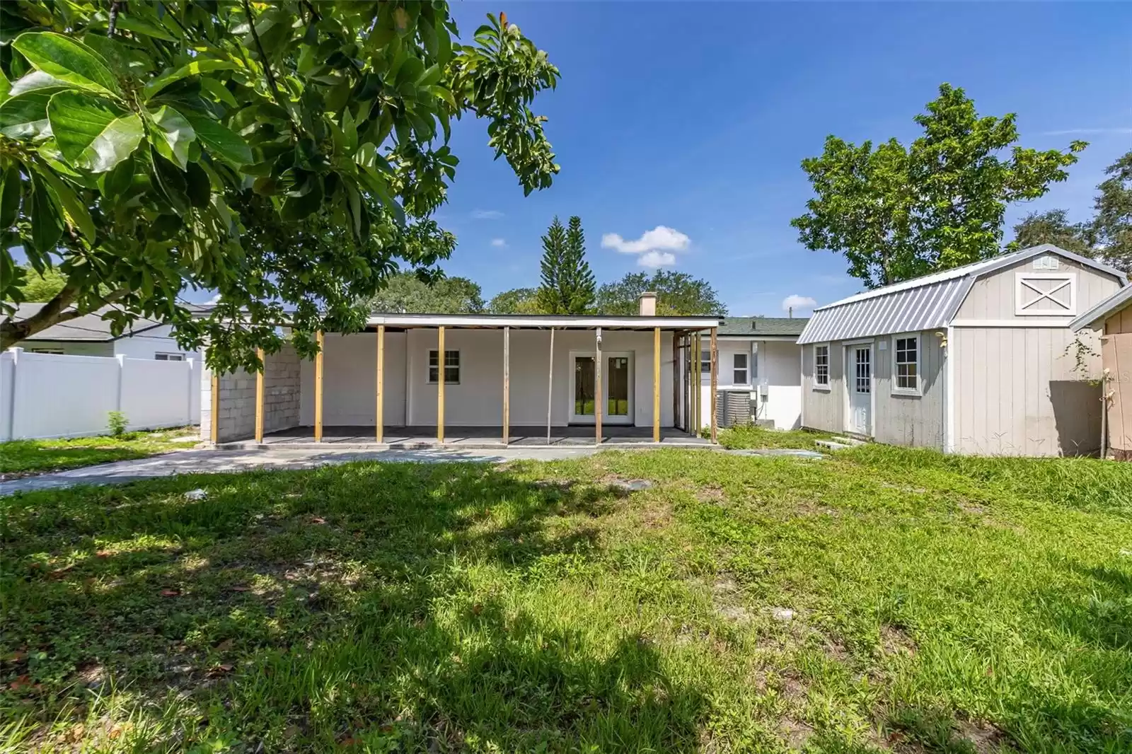 Two storage sheds