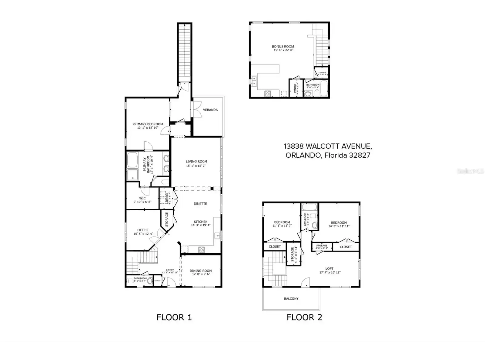 13838 WALCOTT AVENUE, ORLANDO, Florida 32827, 4 Bedrooms Bedrooms, ,3 BathroomsBathrooms,Residential,For Sale,WALCOTT,MFRO6230418