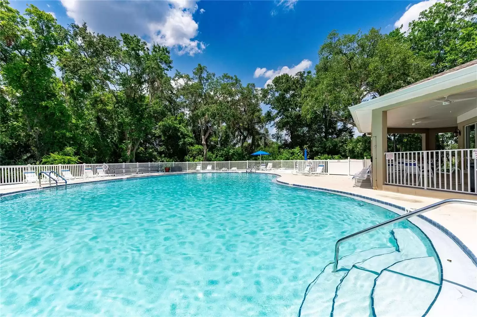 Community heated pool at club house.