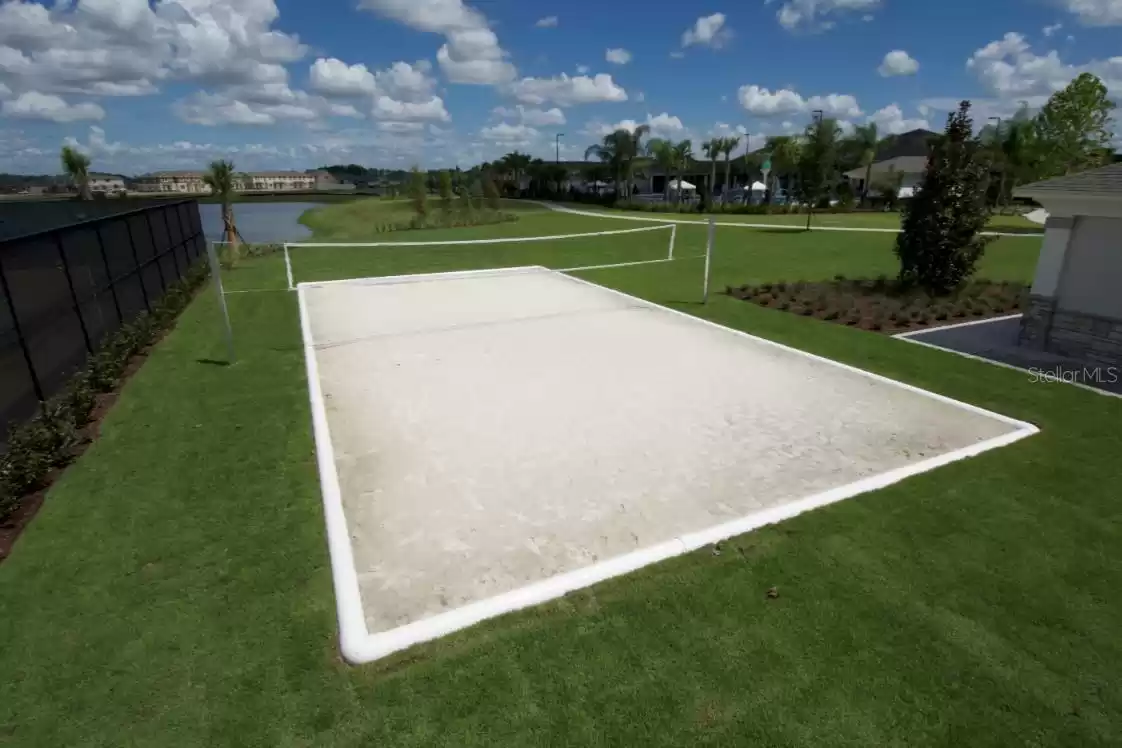 Beach volleyball court