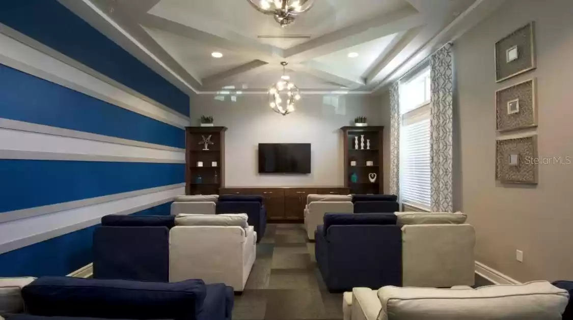 Clubhouse theater room