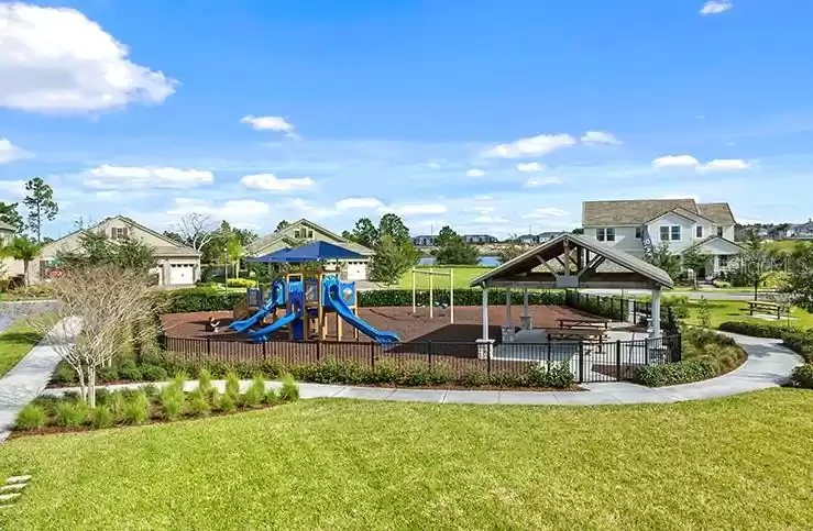 Playground across from the house