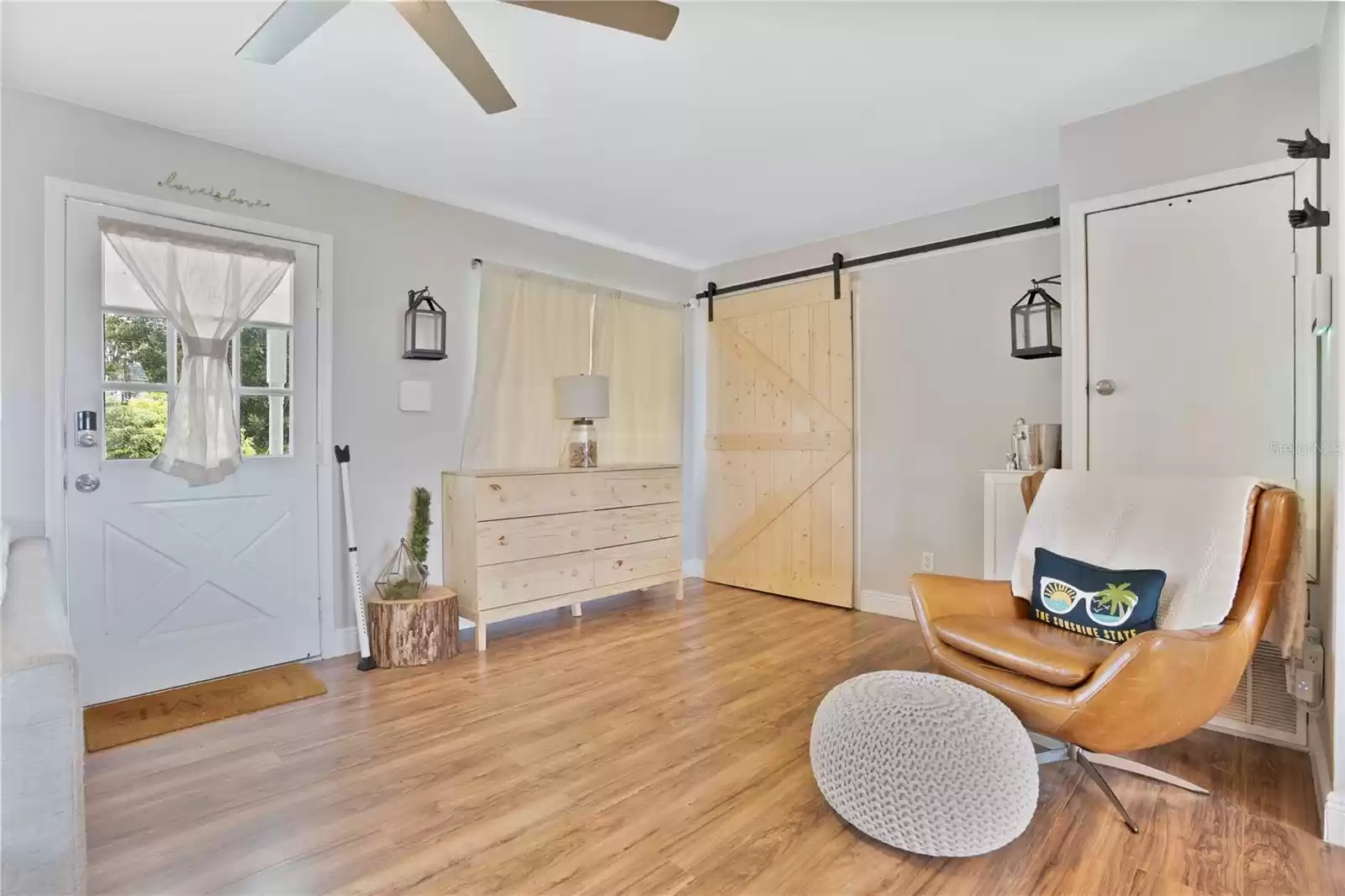 Living Room and Laundry Closet