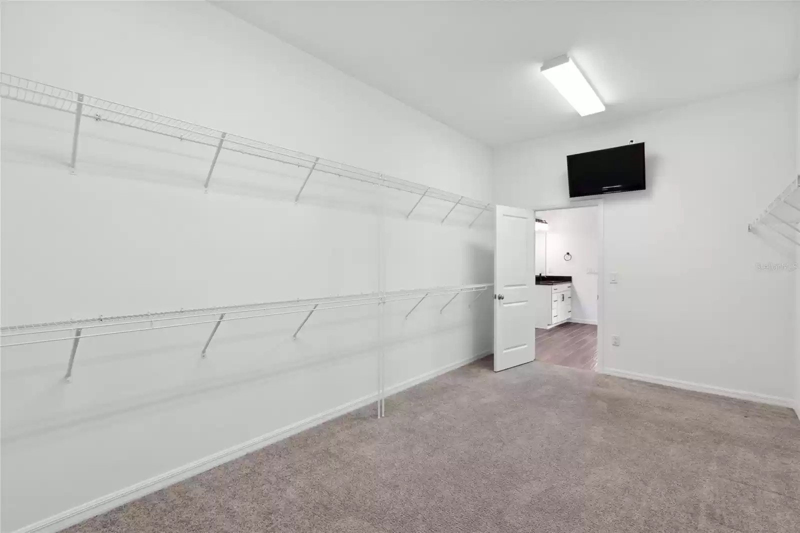 HUGE walk in closet off the master bath!