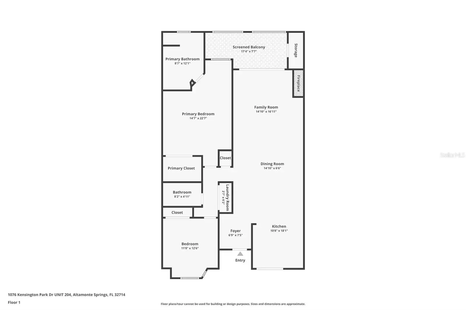 1076 KENSINGTON PARK DRIVE, ALTAMONTE SPRINGS, Florida 32714, 2 Bedrooms Bedrooms, ,2 BathroomsBathrooms,Residential,For Sale,KENSINGTON PARK,MFRO6235458