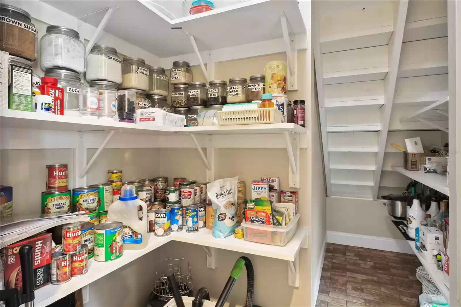 Lots of shelves in Pantry