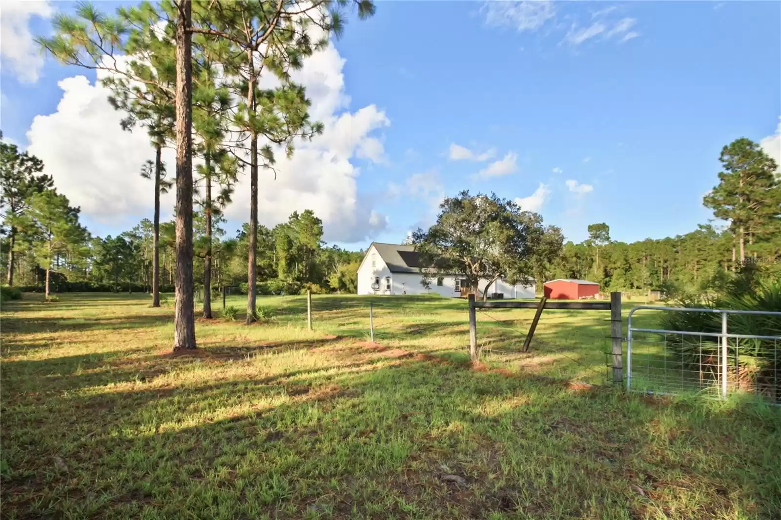 Looking at the home from the pasture