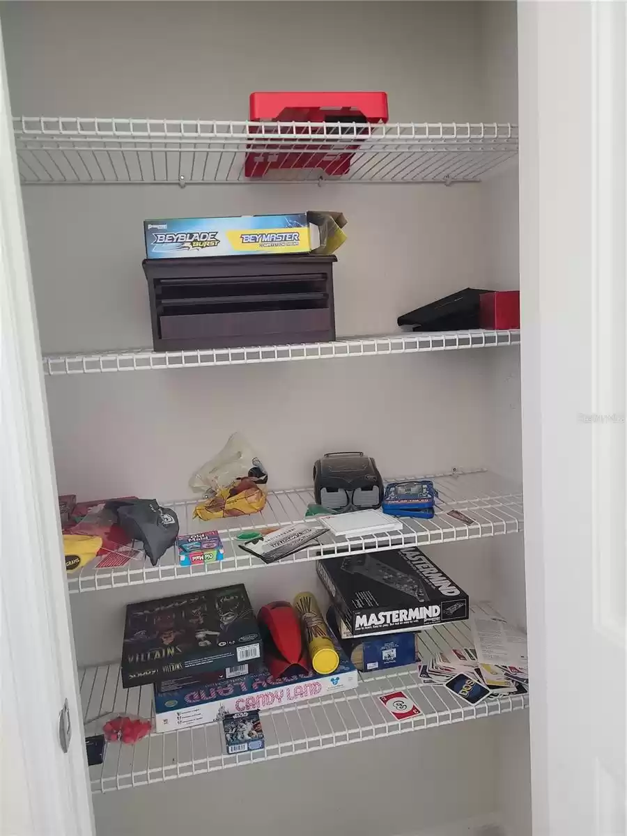 Loft Game Storage Closet