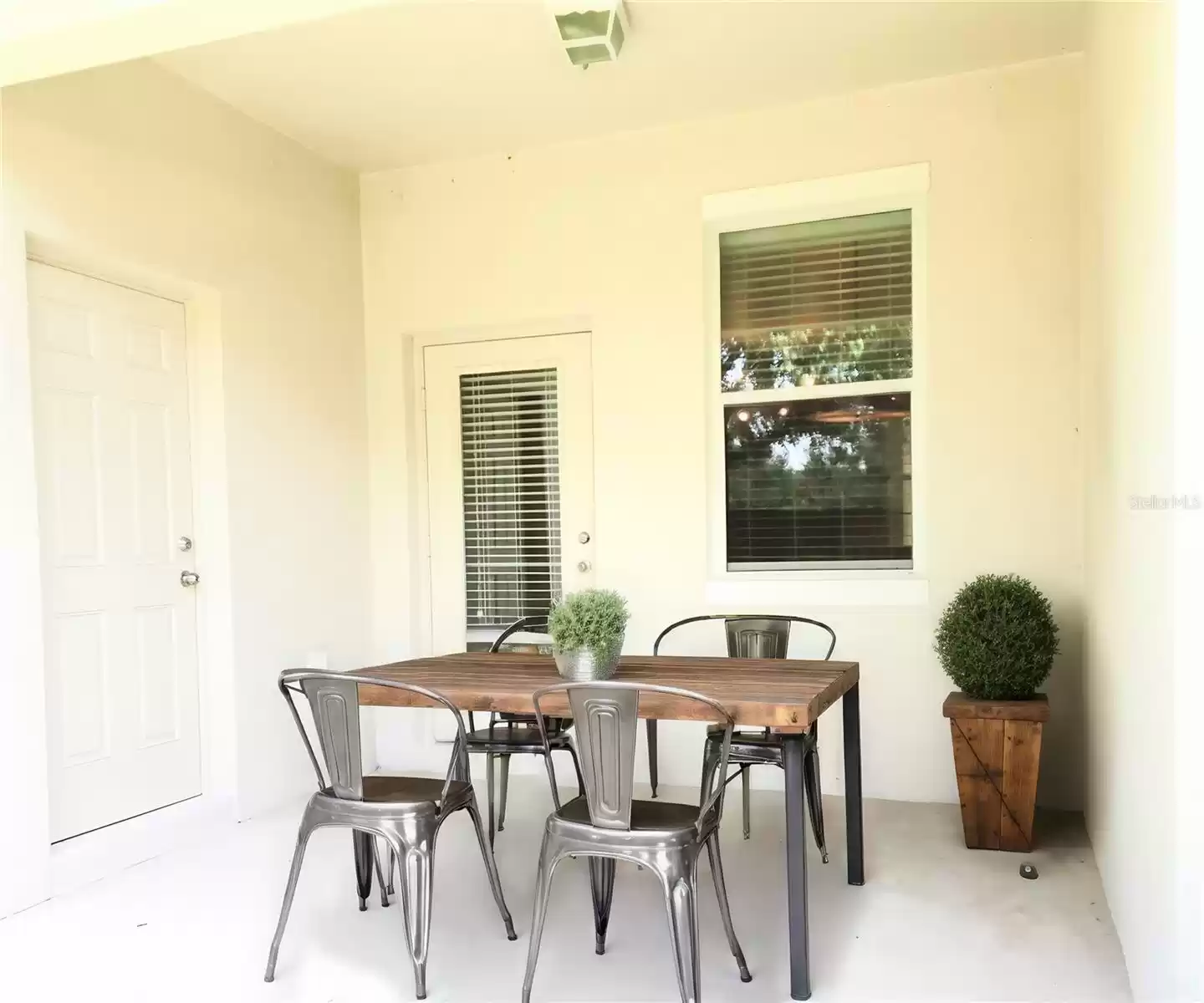 Back Patio with Storage Closet