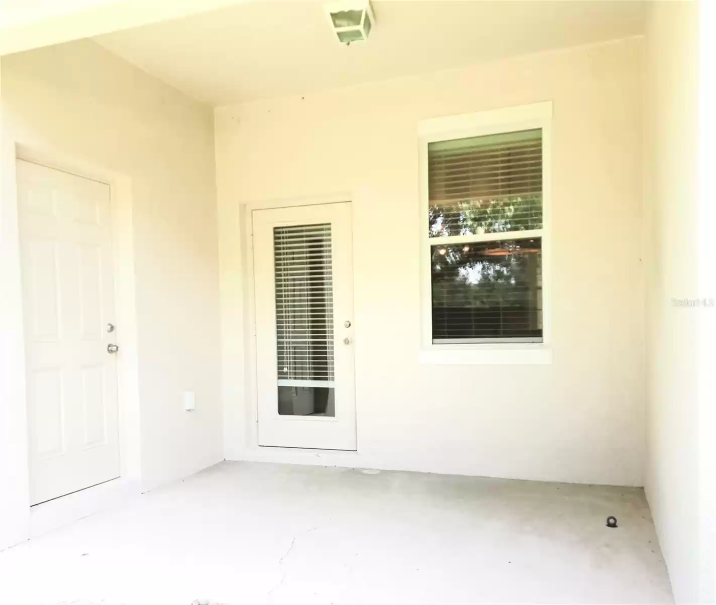 Back Patio with Storage Closet