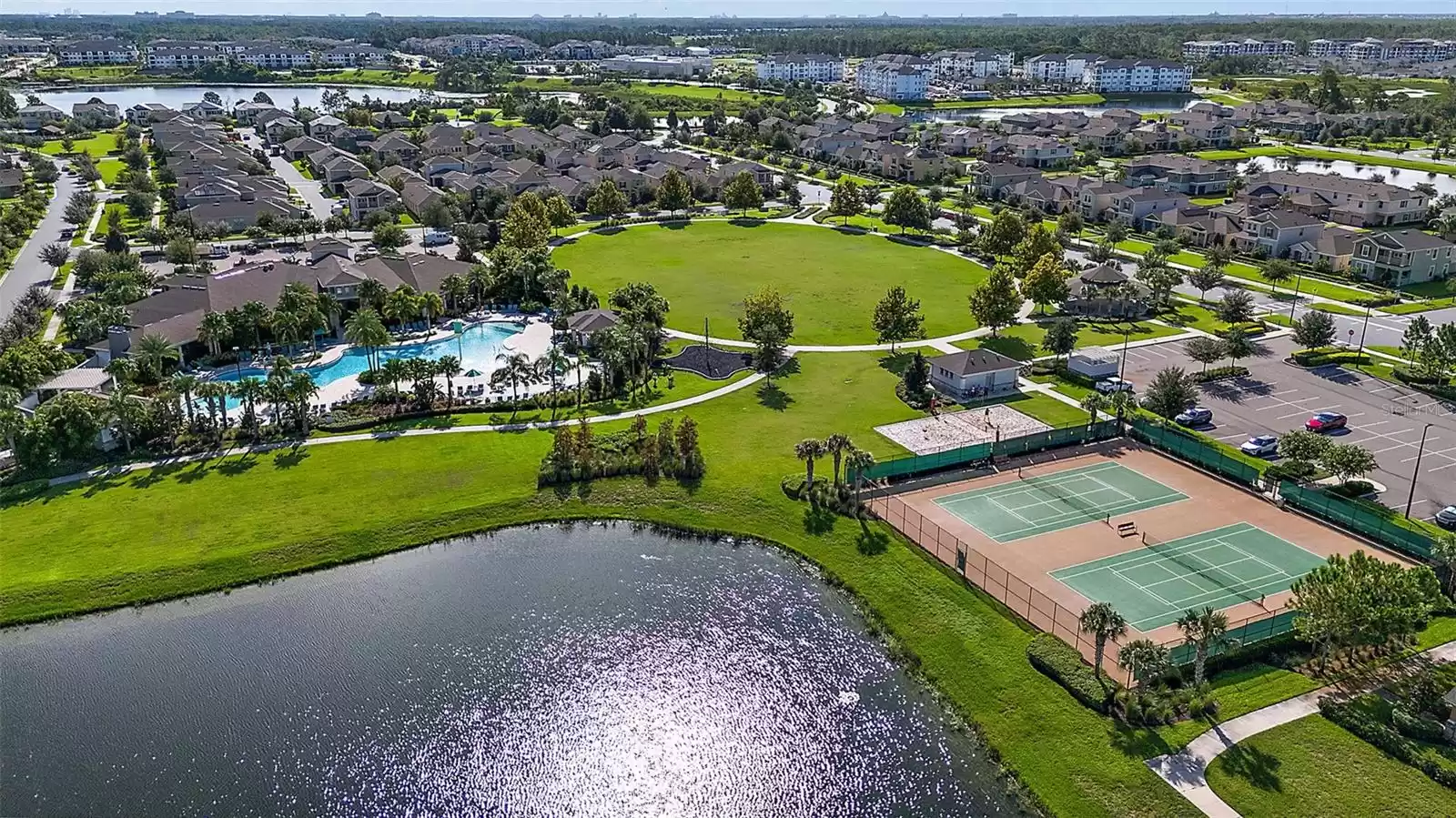 Aerial View of Amenities