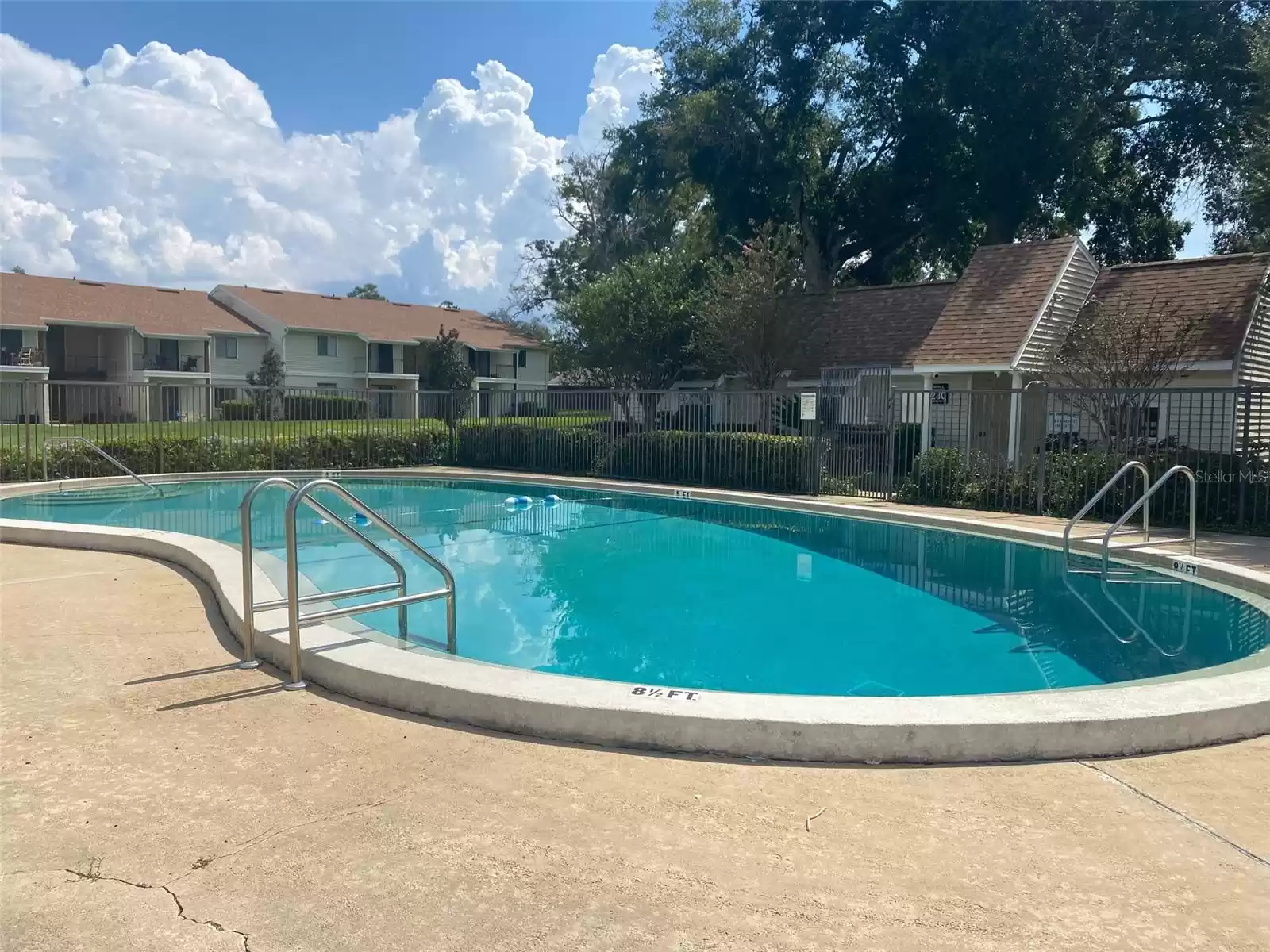 Pool, clubhouse and Laundromat