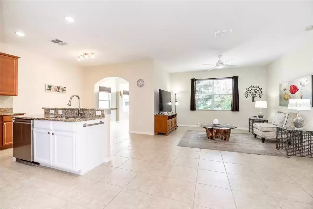 Vinyl plank flooring in the bedrooms and tile throughout.