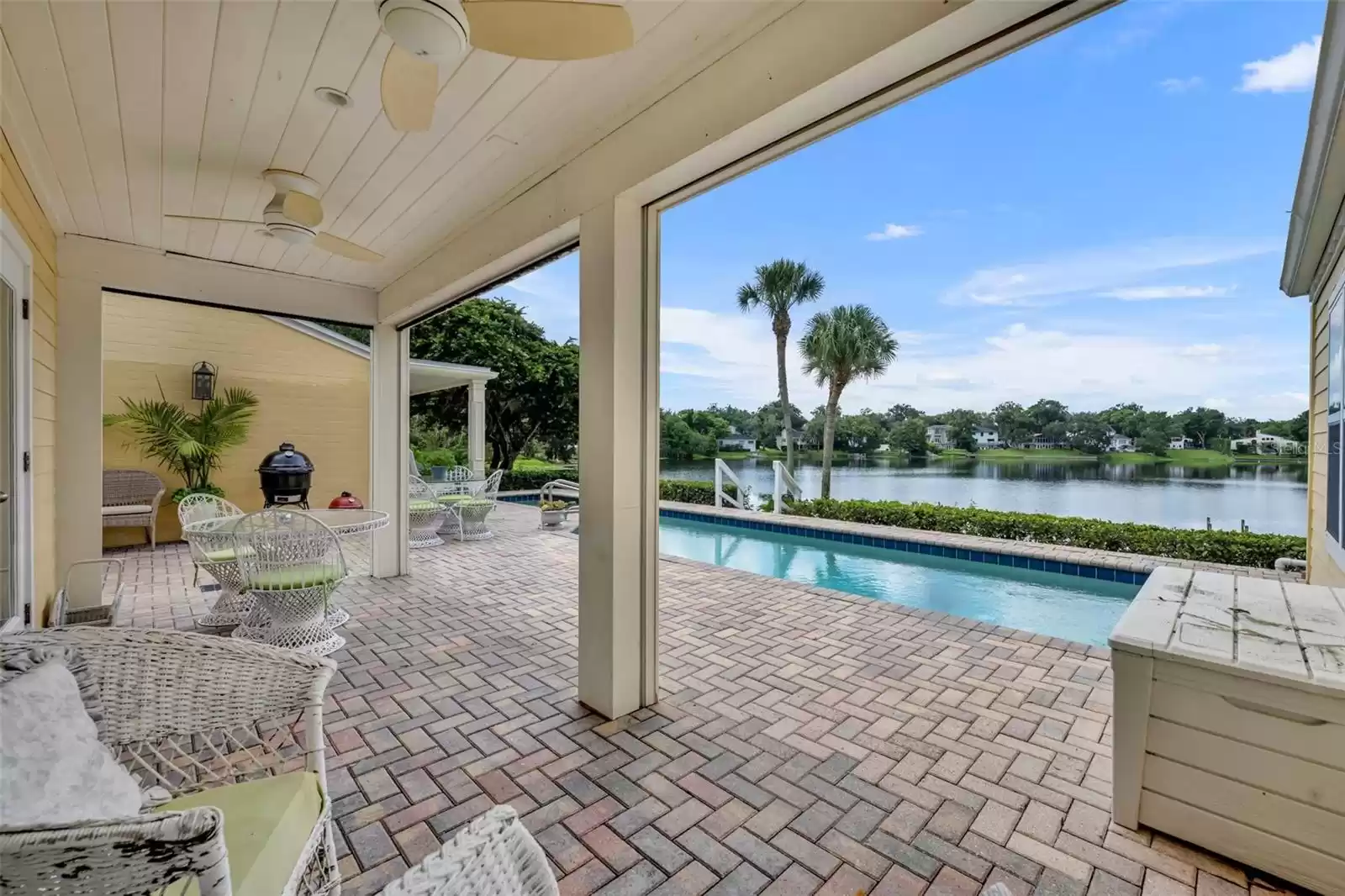 Covered back patio