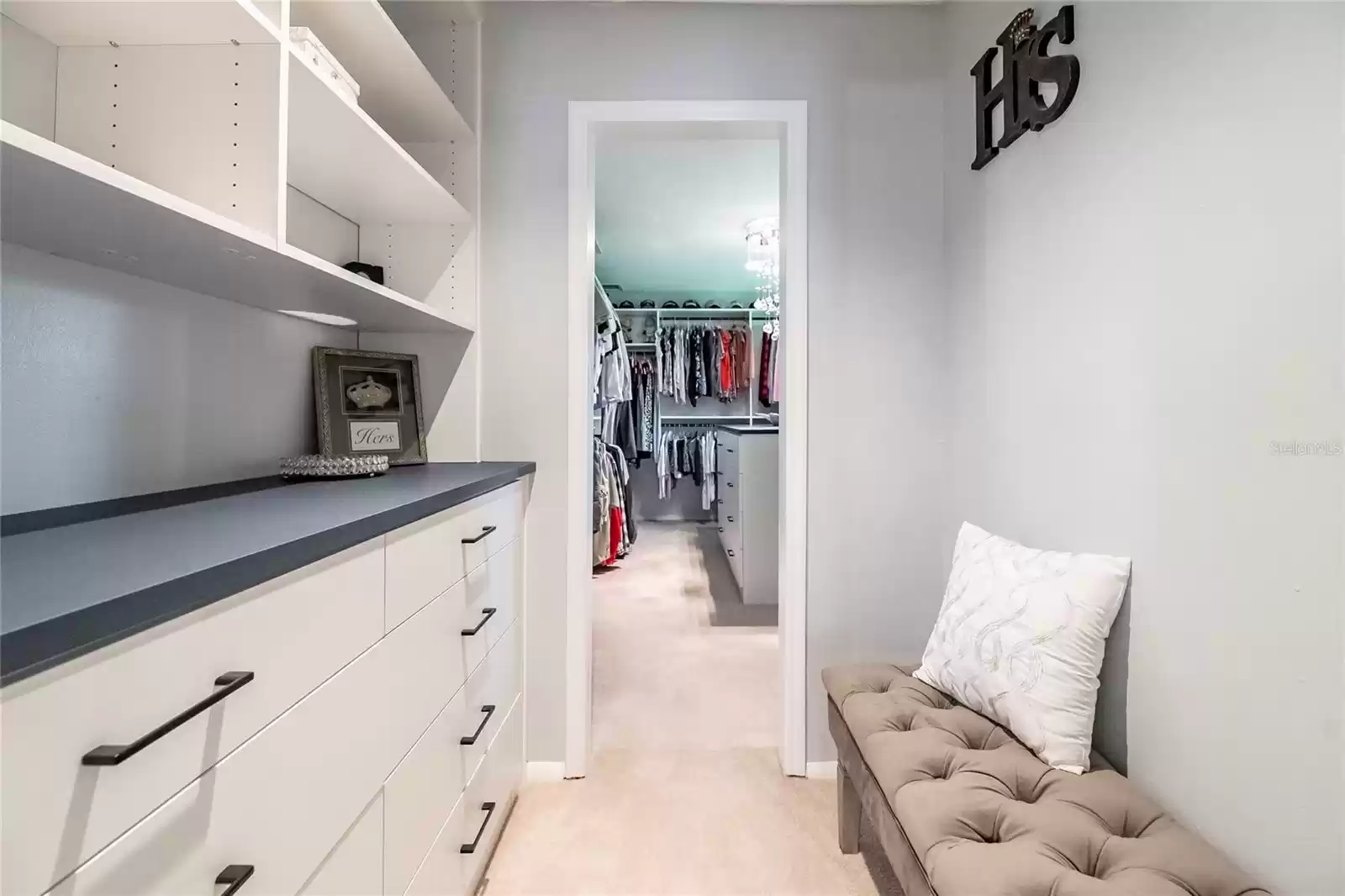 4th bedroom converted to HUGE master closet