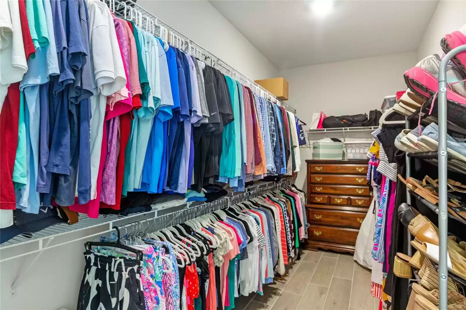 Oversized primary closet.