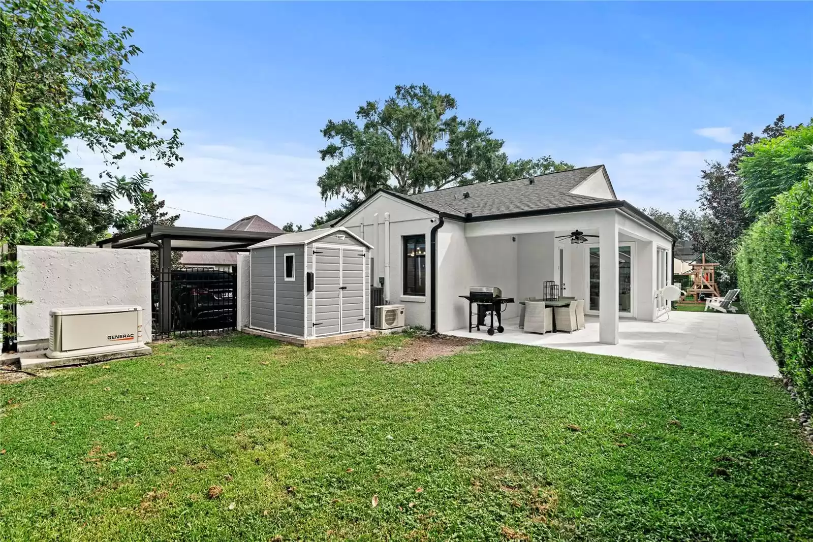 Storage Shed and Whole House Generator