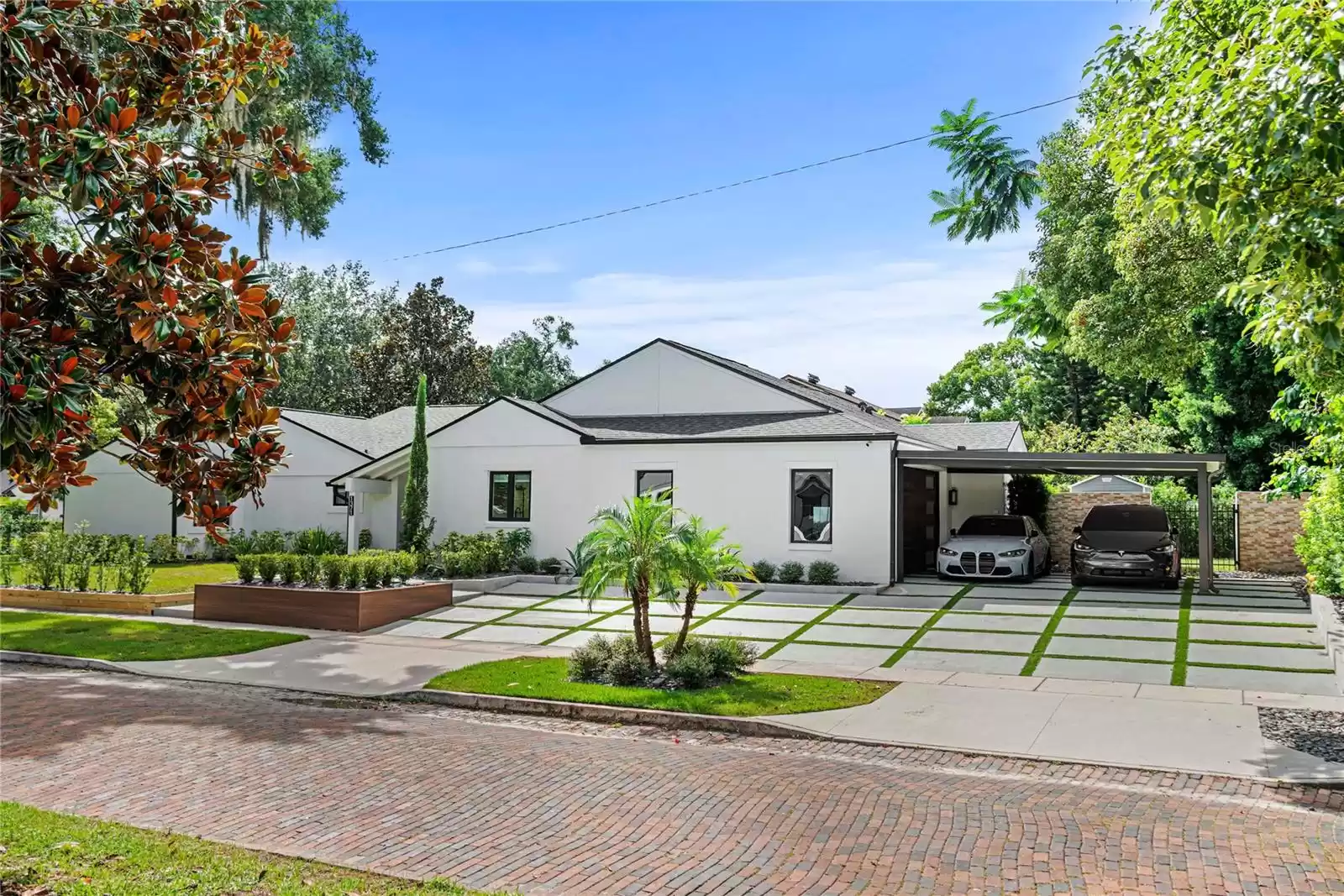 2-car garage and 2-car carport