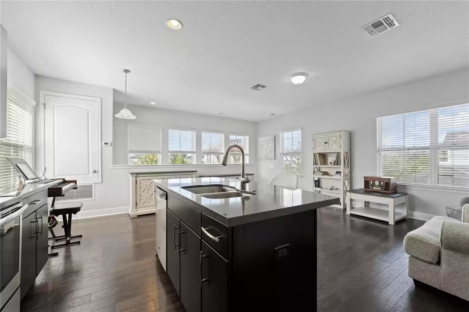 Garage Apartment Living and Kitchen area