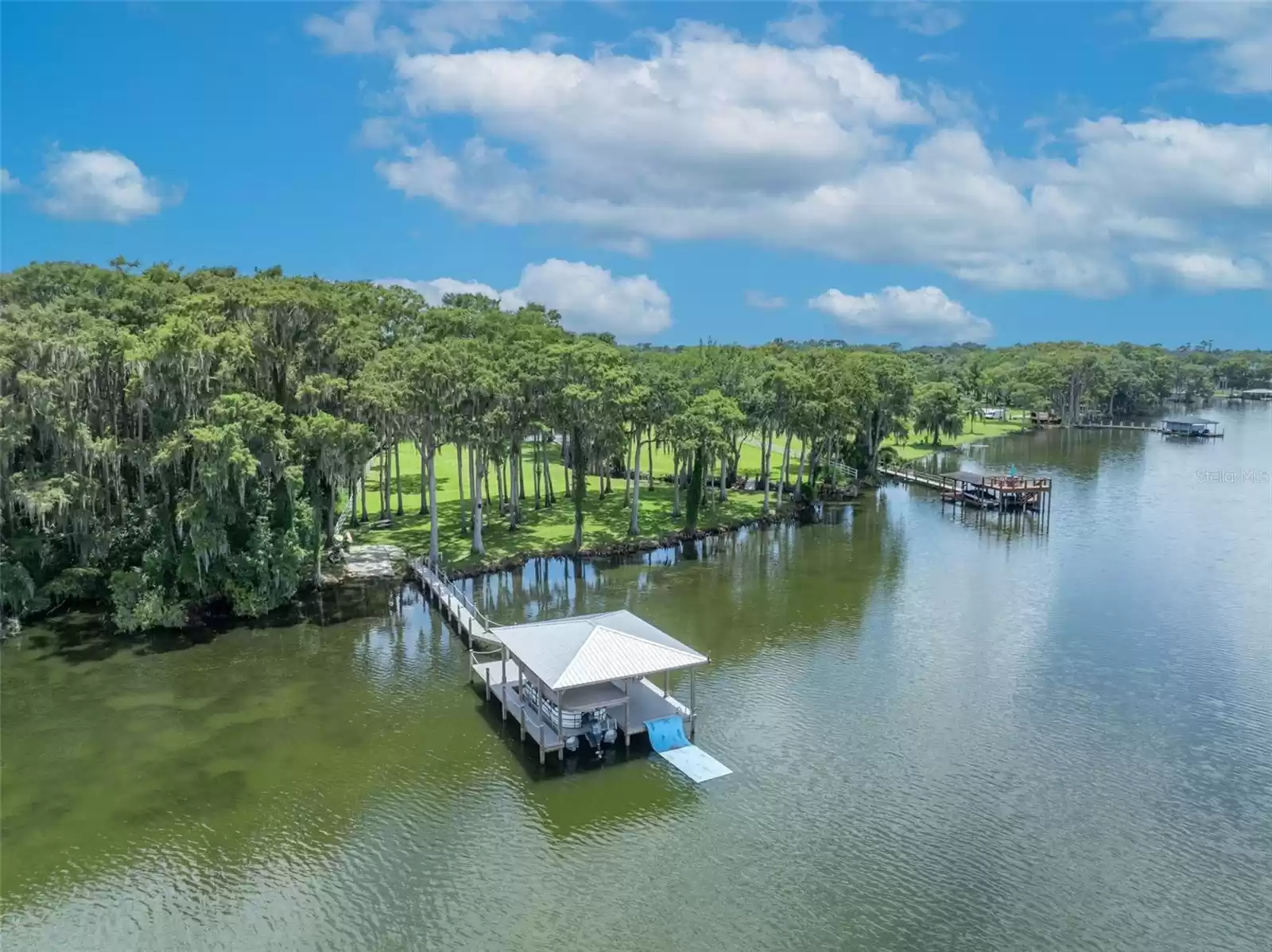 Aerial View of Dock and Lake Howell