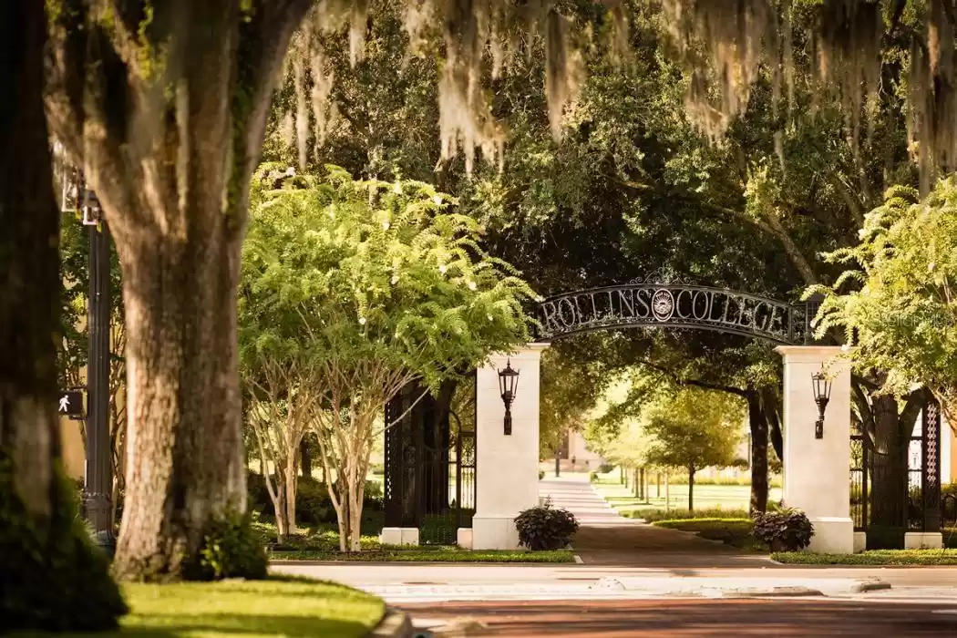 Around the corner from Rollins College.