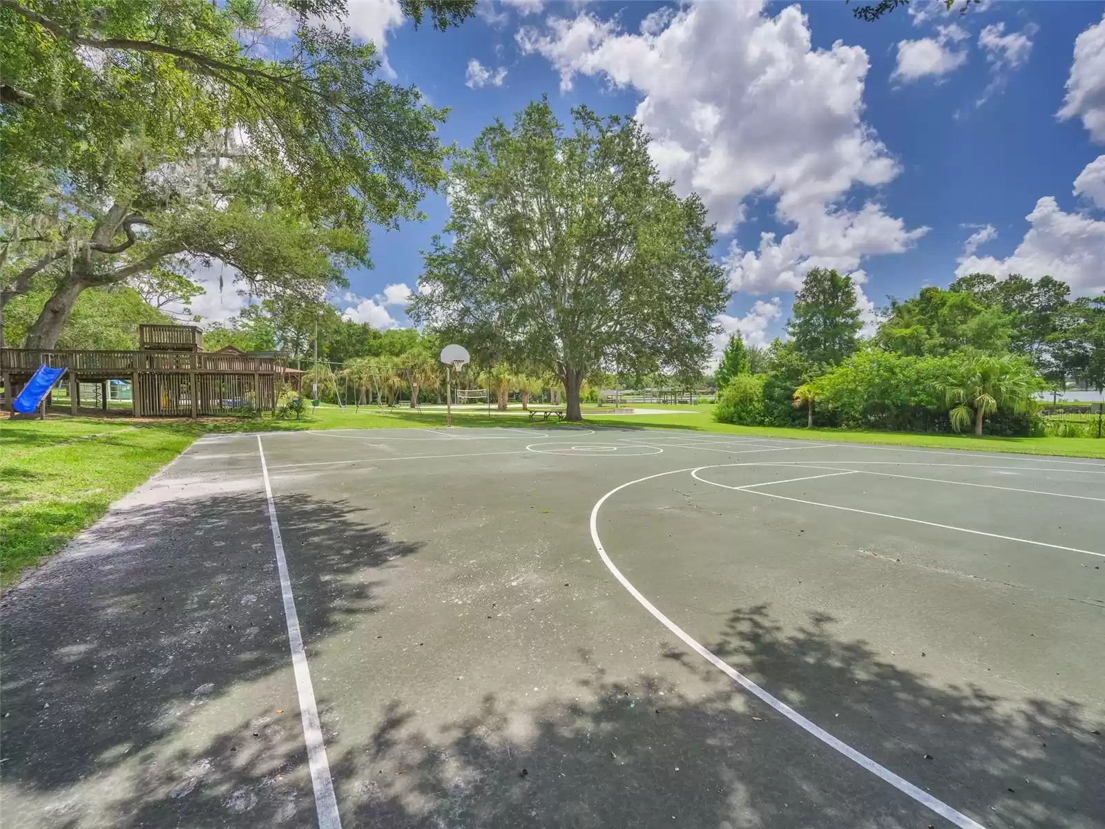 Community basketball court.