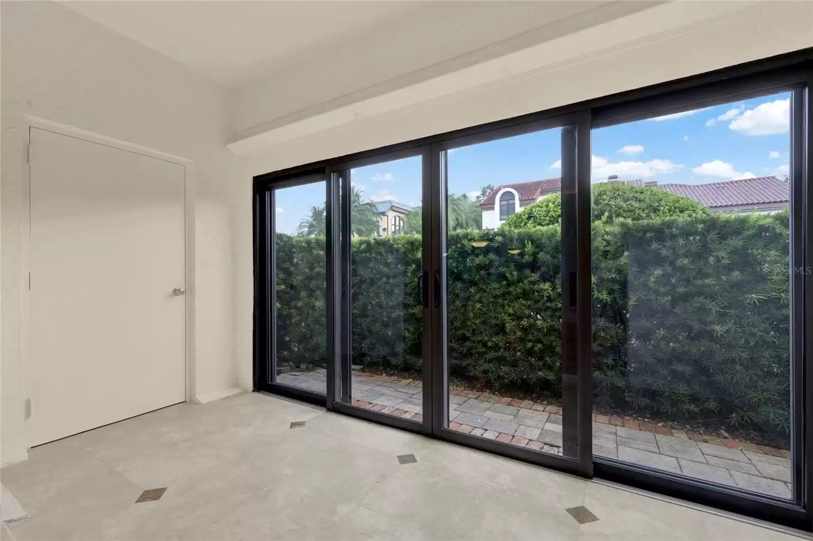 Patio view from sunroom