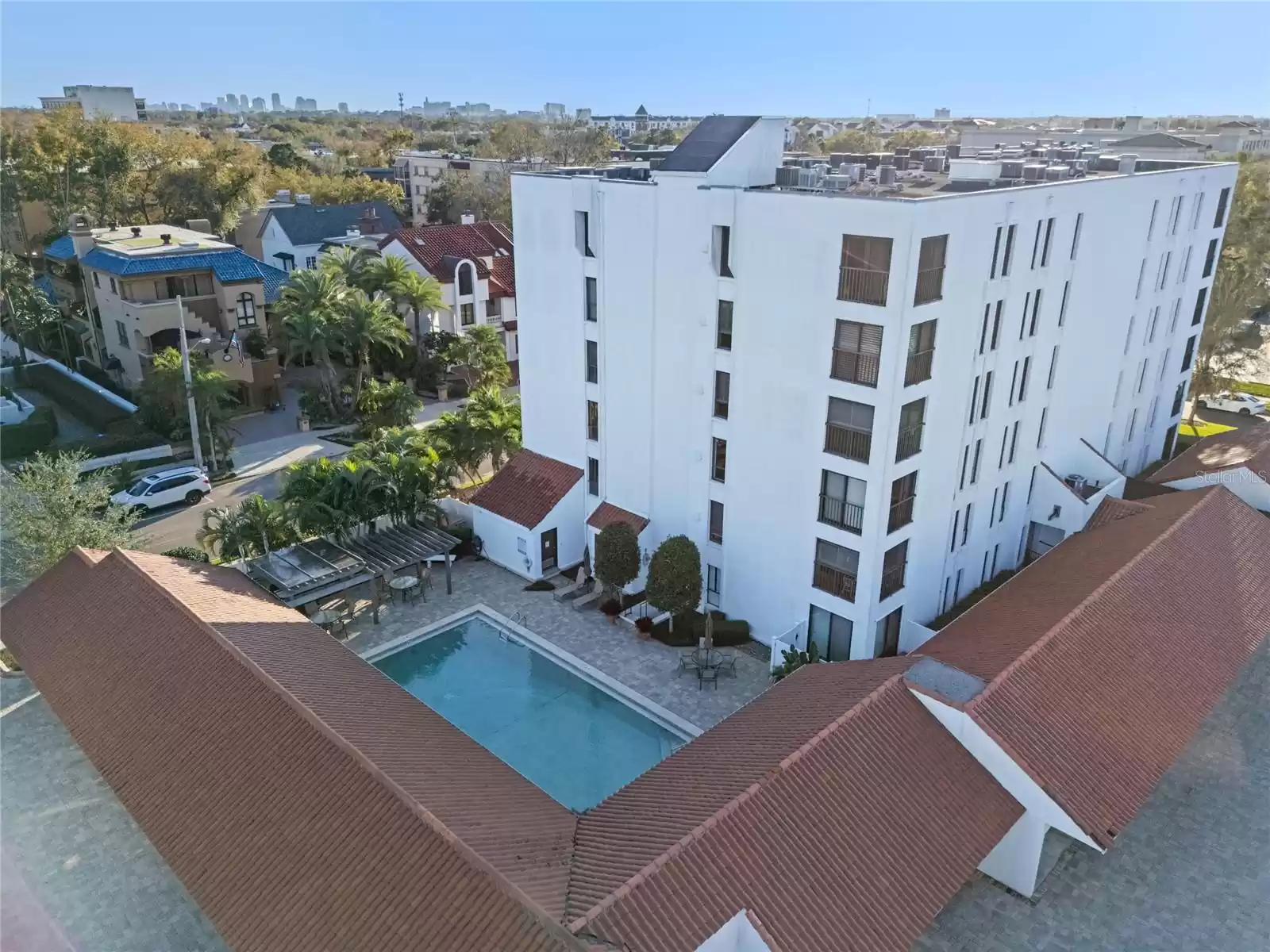 Community Pool Aerial View