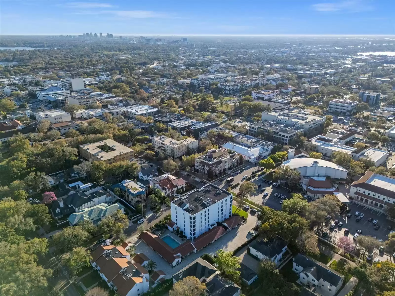 Aerial View of building and Park Ave