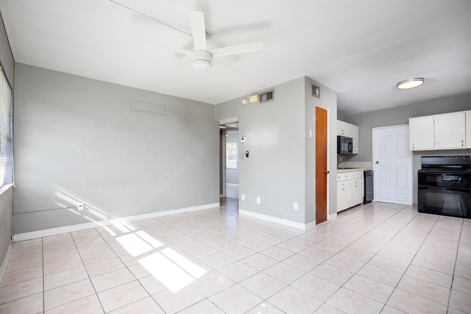 Living Room toward bedrooms + Florida Room