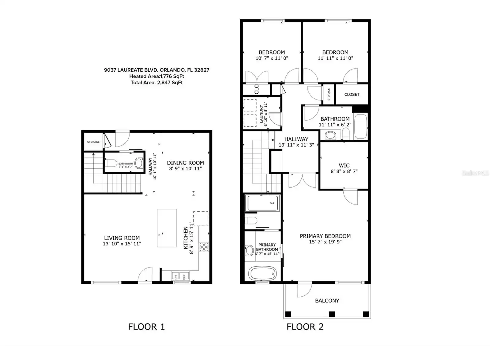 9037 LAUREATE BOULEVARD, ORLANDO, Florida 32827, 3 Bedrooms Bedrooms, ,2 BathroomsBathrooms,Residential Lease,For Rent,LAUREATE,MFRO6249372