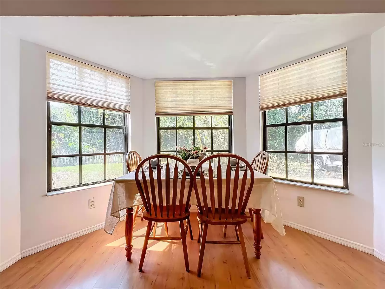 Bay Windows give you a great view of the Backyard, Firepit, and Conservation Area!