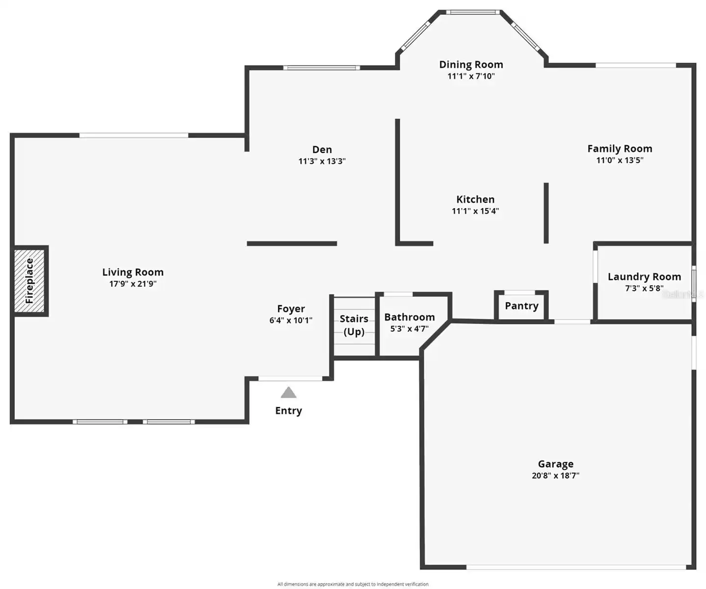 Your First Story Floor Plan - @ Car Garage has Plenty of Storage Space too!