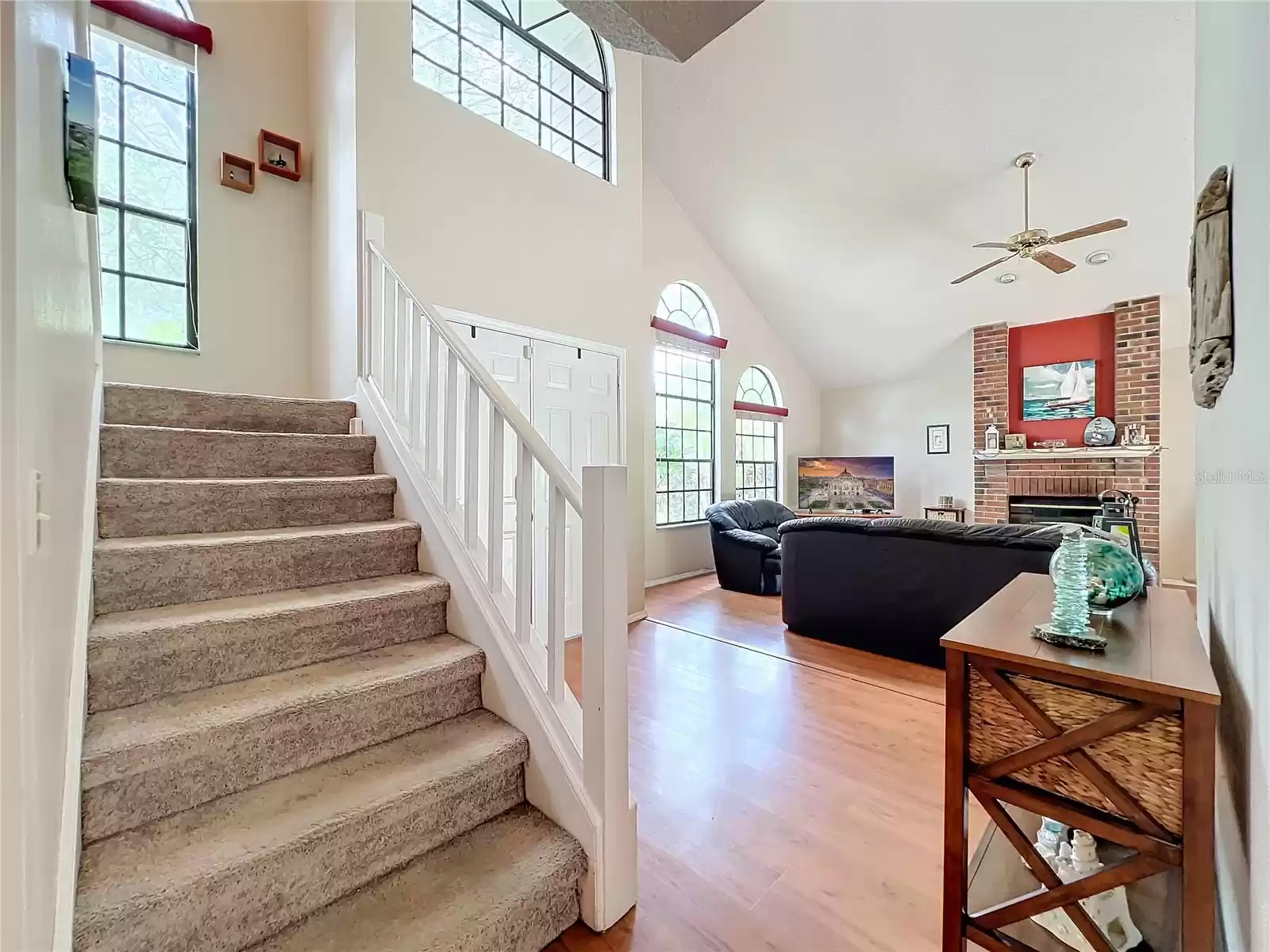 Your Staircase with Oversized Windows to the Second Story