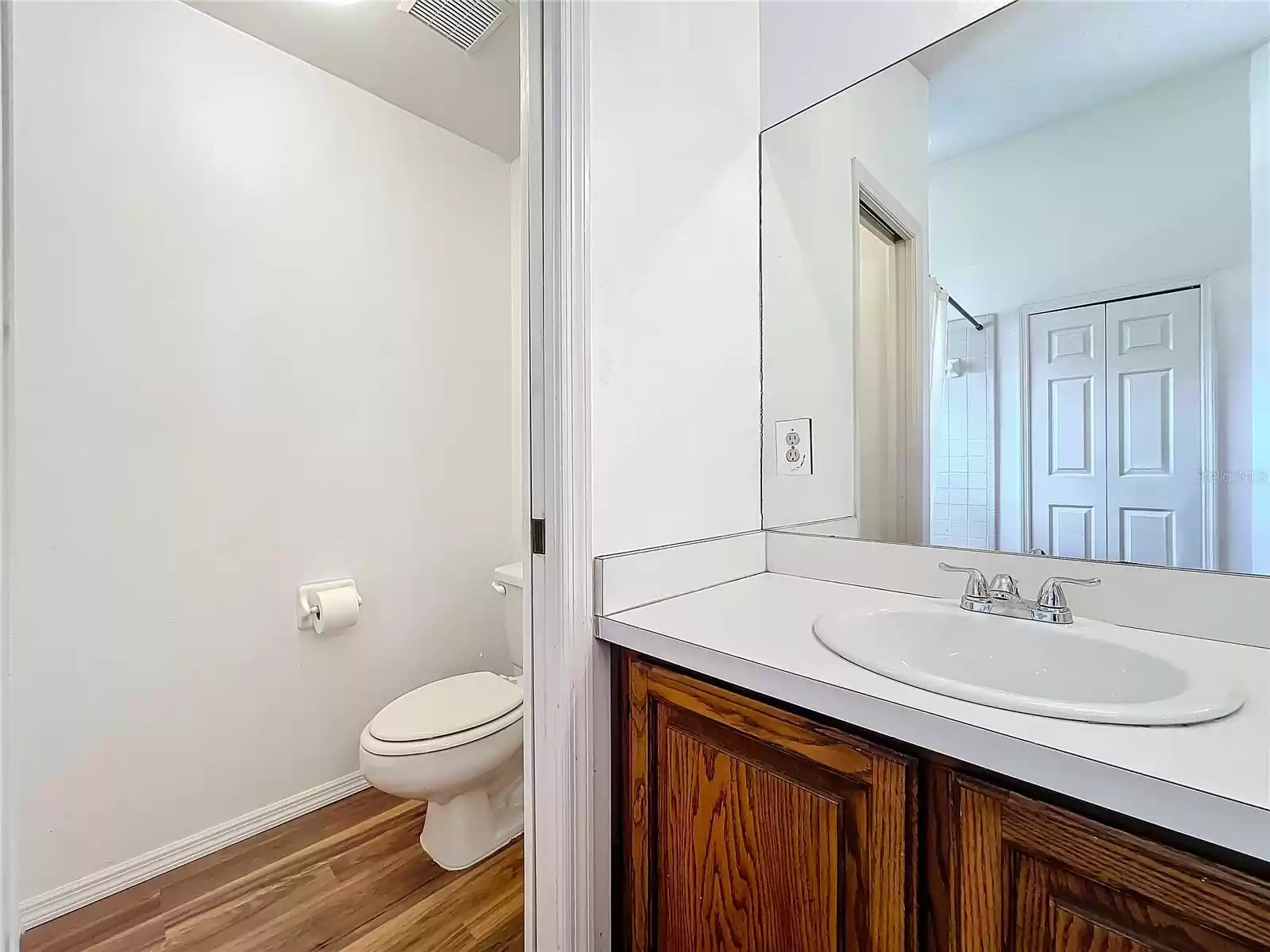 WC offers privacy with it's pocket door