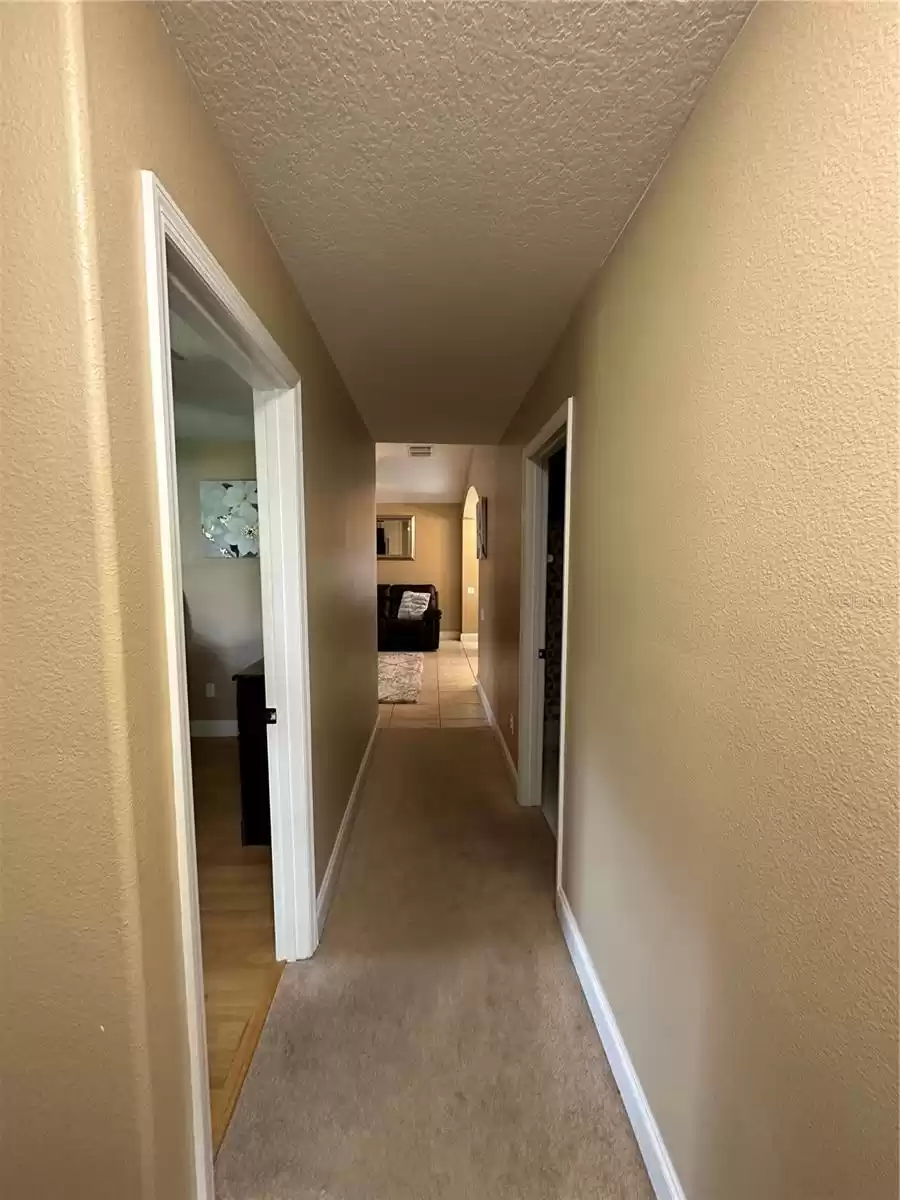 Hallway leading to Family Room